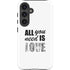 All You Need Is Love BW Galaxy S25 Impact Case